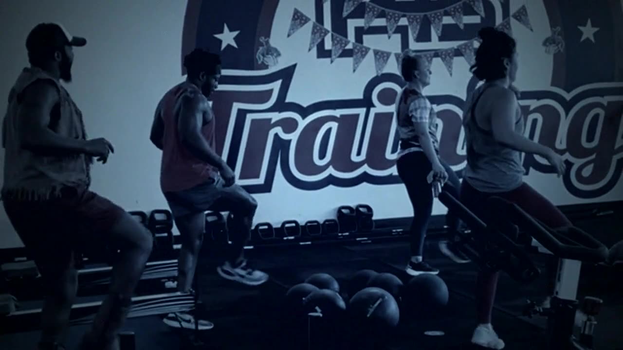F45 Training Cinco branded studio-floor teaser still